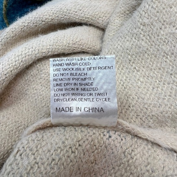 Unique Skeleton Couple Embroidered Teal Blue Sweater Women's Artwear Soft - Picture 13 of 13